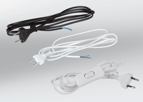 SAL câble d'alimentation avec interrupteur 2m blanc