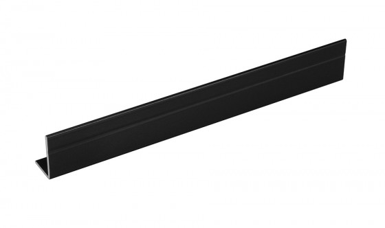 SEVROLL 06435 équerre Mini 17x11mm 2,35m noir structuré