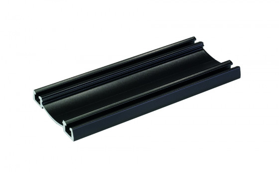SEVROLL 06270 Elegant II guidage inférieur 2,35m noir structuré