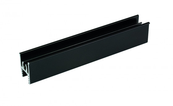 SEVROLL 06442 rail de guidage supérieur 2,35m noir structuré