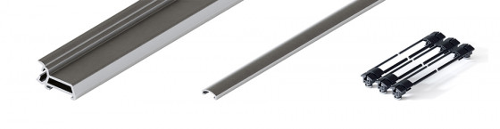 HAWA 31519 Folding Concepta III 20 profil vertical 1200 - 2200mm, argent