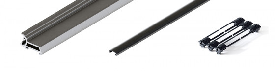 HAWA 31526 Folding Concepta III 20 profil vertical 1200 - 2200mm, noir