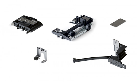 HAWA 31509 Folding Concepta III 20 Push kit coulissant droite pour boîtier