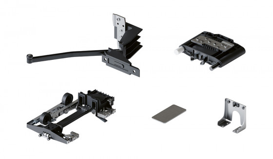 HAWA 31510 Folding Concepta III 25 kit coulissant push a encastrer, gauche