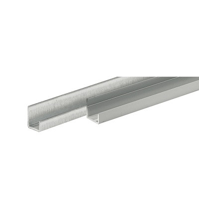 HETTICH 9206284 profil acier U pivot porte ép. 18 mm, 2500 mm