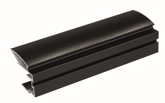 SEVROLL Alfa II profil de poignée 100mm noir structuré (échantillon)