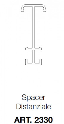 TERNO profil 2330/A 6m alu profil argenté TERNO profil 2330/A 6m alu profil argenté