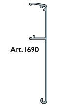 TERNO moulure de recouvrement alu noir brossé 1690/N 4m