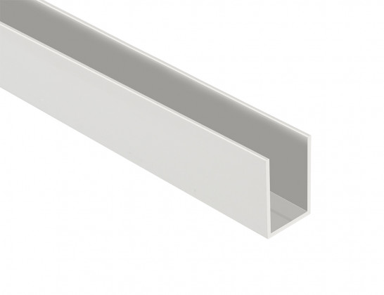 WC cloisons Al elox profil U latéral 18 mm, longueur 2 m WC cloisons Al elox profil U latéral 18 mm, longueur 2 m