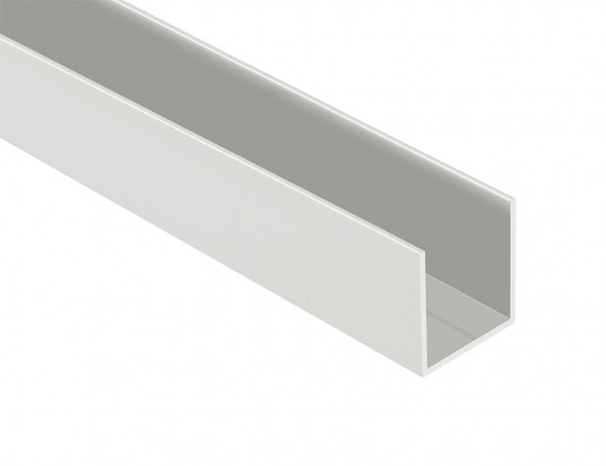WC cabines Al profil U latéral 25 mm, longueur 2 m
