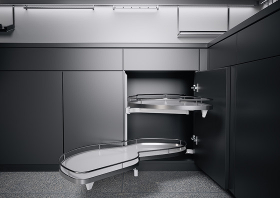 K-KES LeMans II, étagere et fixation, Arena Classic, blanc/chrome, L, 450/600-75 K-KES LeMans II, étagere et fixation, Arena Classic, blanc/chrome, L, 450/600-75