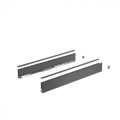 HETTICH 9353419 AvanTech YOU ensemble jeu de côtés 77/500mm anthracite (ver.2025