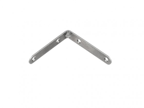 STRONG Équerre 80x80mm avec presse zinc blanc STRONG Équerre 80x80mm avec presse zinc blanc