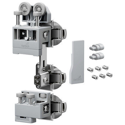 HETTICH 9339348 WingLine L new jusqu’a 25 kg, ensemble sans ressort, gris, droit