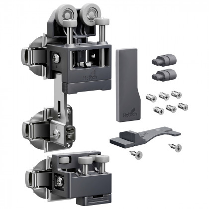 HETTICH 9339356 WingLine L new jusqu'a 25 kg, ensemble avec ressort, anthracite,