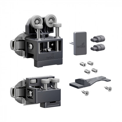 HETTICH 9339384 WingLine L new jusqu'a 12 kg, ensemble avec ressort, anthracite,