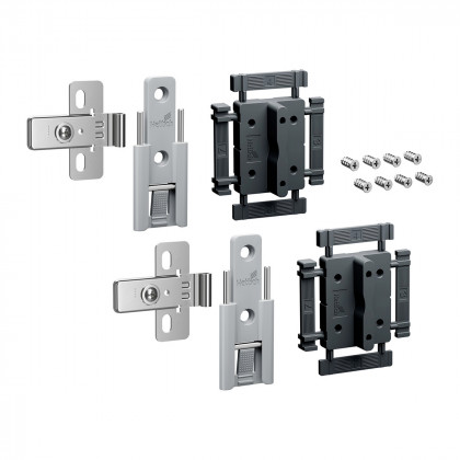 HETTICH 9339492 WingLine L new charnieres milieu réglables 2 pcs, gris