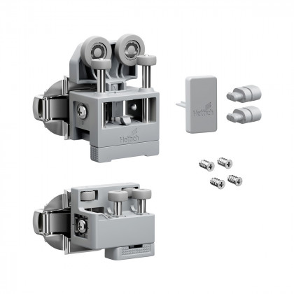 HETTICH 9339386 WingLine L new jusqu’a 12 kg, ensemble sans ressort, gris, G, av