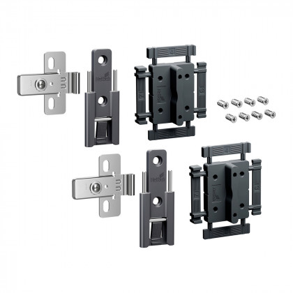 HETTICH 9339494 WingLine L new charnieres centrales réglables 2 pcs, anthracite