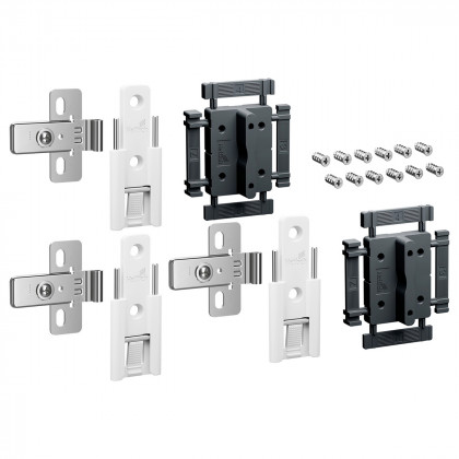 HETTICH 9339498 WingLine L new charnieres centra réglables 3 pcs, blanc