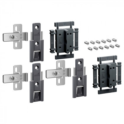 HETTICH 9339499 WingLine L new charnieres centrales réglables 3 pcs, anthracite