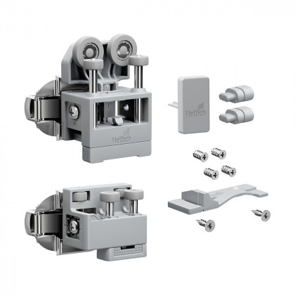 HETTICH 9339382 WingLine L new jusqu'a 12 kg, ensemble avec ressort, gris, G, av