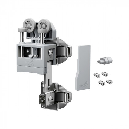 HETTICH 9339392 WingLine L new jusqu'a 12 kg, sans ressort, gris,D sans guide