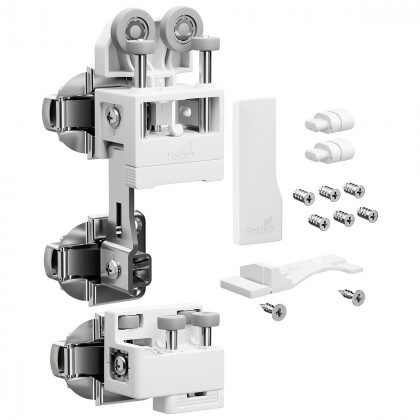HETTICH 9339354 WingLine L new do 25 kg, ensemble avec ressort, blanc, gauche