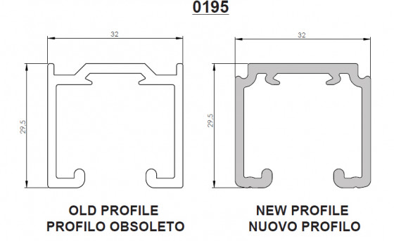 SISCO Silent 195AF guidage supérieur 50/80kg 2m alu argenté SISCO Silent 195AF guidage supérieur 50/80kg 2m alu argenté