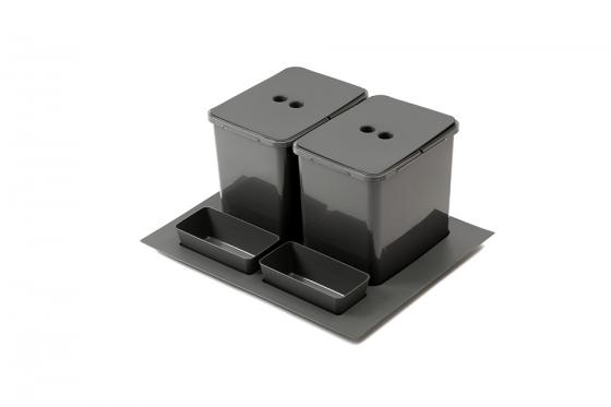 StrongBins trieur 2x16 l insert pour tiroir 600 mm, anthracite