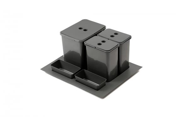 StrongBins trieur 1x16 + 2x8 l inséré dans tiroir 600 mm, anthracite StrongBins trieur 1x16 + 2x8 l inséré dans tiroir 600 mm, anthracite