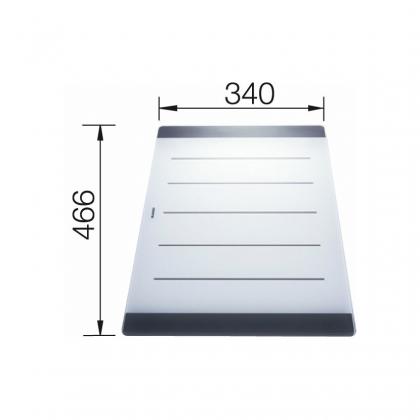BLANCO 225124 Accessoires plaque a découper Axia II verre trempé 466x340mm