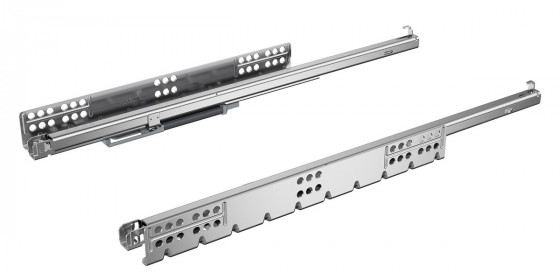 HETTICH 9333197 Quadro 25 2D extension partielle 500mm/25kg EB21 SiSy L+P