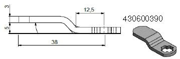 LEHMANN Verrou 390 pour serrure a code 60 61 71 nickel