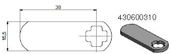 LEHMANN Verrou 310 droit pour serrure 60 61 71 nickel