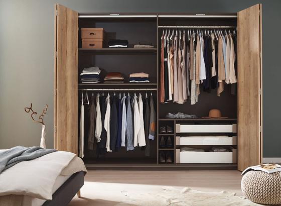 K-HETTICH WingLine L, porte lourde, guidage inférieur, 3 charnieres A, D, gris