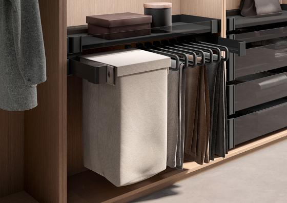 KES Conero, ensemble tiroir coulissant sans accessoires, 475/534-594mm, noir