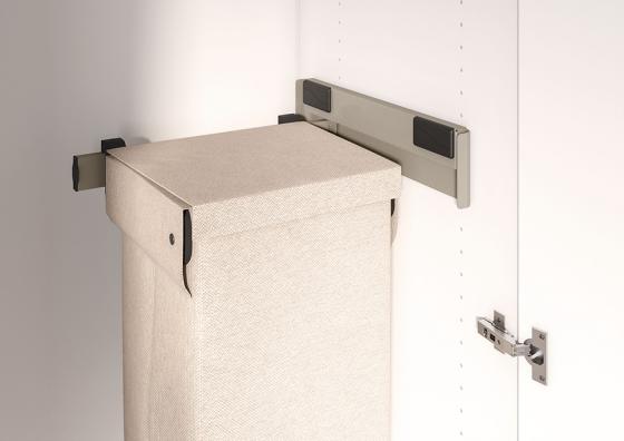 KES Conero, panier a linge coulissant latéral, 475mm, champagne gold