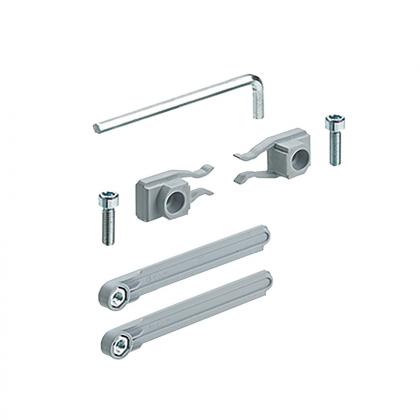 HETTICH 9293053 TopLine L/M ensemble accessoires pour montage profil acier