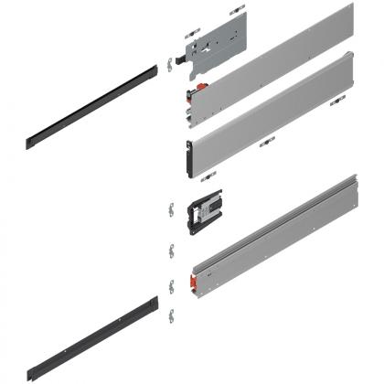 BLUM 801P600E.L3 Revego Uno rail de guidage pour poche, 600 mm, gauche