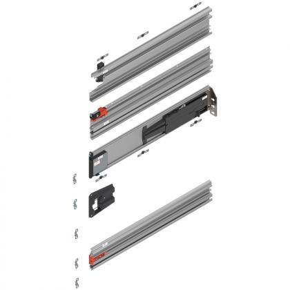 BLUM 802P675D.R3 Revego Duo rail de guidage pour poche, 675 mm, droite