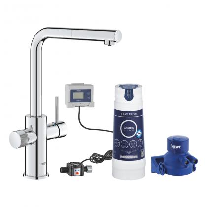 GROHE 30591000 Robinet Blue Pure Minta kit de démarrage avec aérateur extractibl
