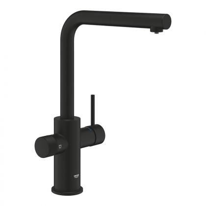 GROHE 30590KF0 Robinet Blue Pure Minta, L-sortie, noir phantom