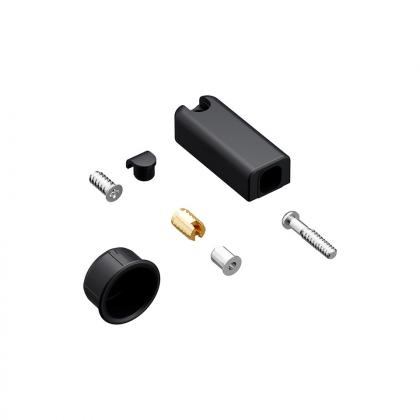 HETTICH 9282601 WingLine L/S arret mécanique, Push2M, noir, sans poignée