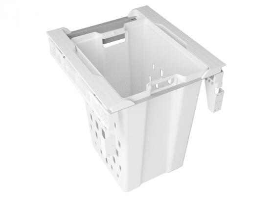 GOLLINUCCI Pull-out laundry basket Linea 560 500mm without slides, white