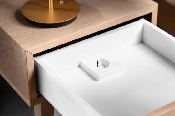 BLUM ESS.B01FA Amperos power element and cable, socket SCH, white gloss