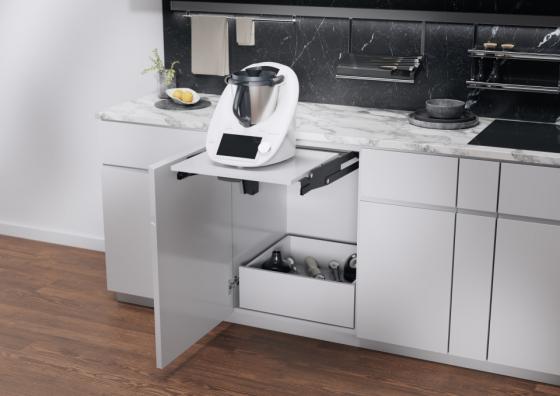 KES 281902 ChefsTable, folding shelf for kitchen robot, anthracite