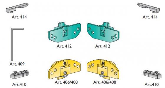 TERNO kit de quincaillerie pour portes coulissantes, 1 porte, 30kg