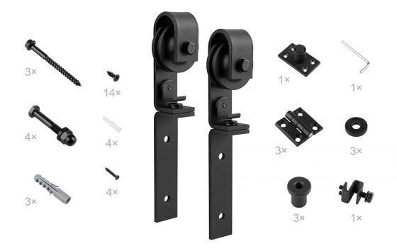 StrongLine Barnio quincaillerie pour porte intérieure coulissante pliante StrongLine Barnio quincaillerie pour porte intérieure coulissante pliante