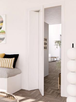 K-TERNO Versatile,skládací,2 křídla,bezfalc+magnety,80kg,3000mm,spodní,černá